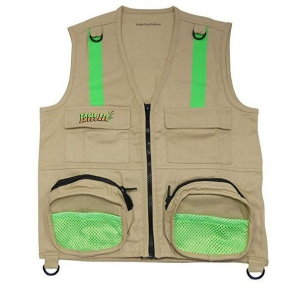 S/M Combination Set: 1 Tan Cargo Vest for Kids wit - Picture 2 of 10